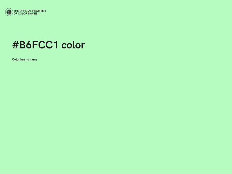 #B6FCC1 color image