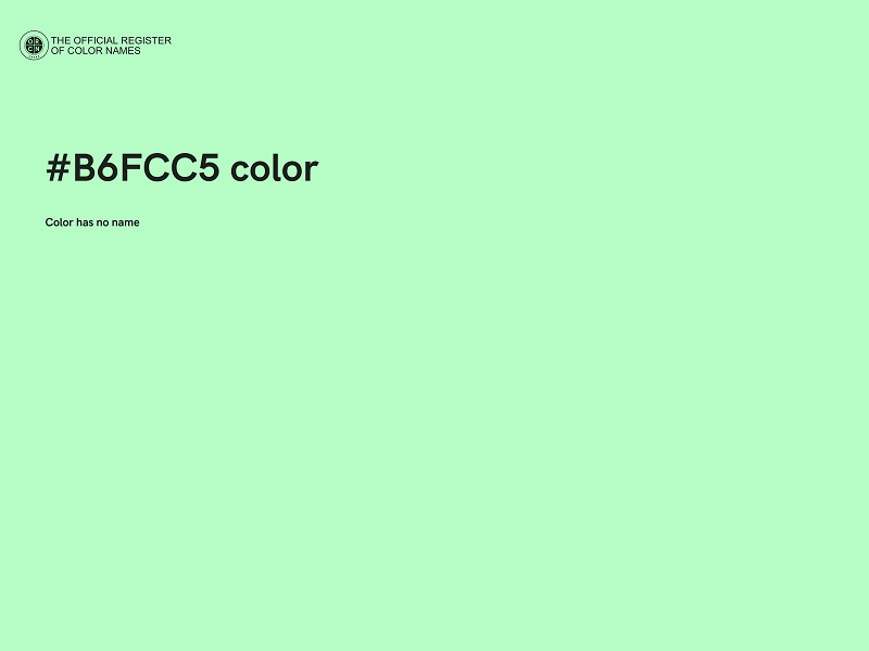 #B6FCC5 color image