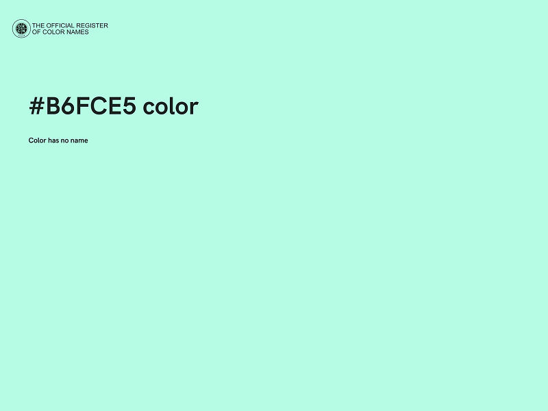 #B6FCE5 color image