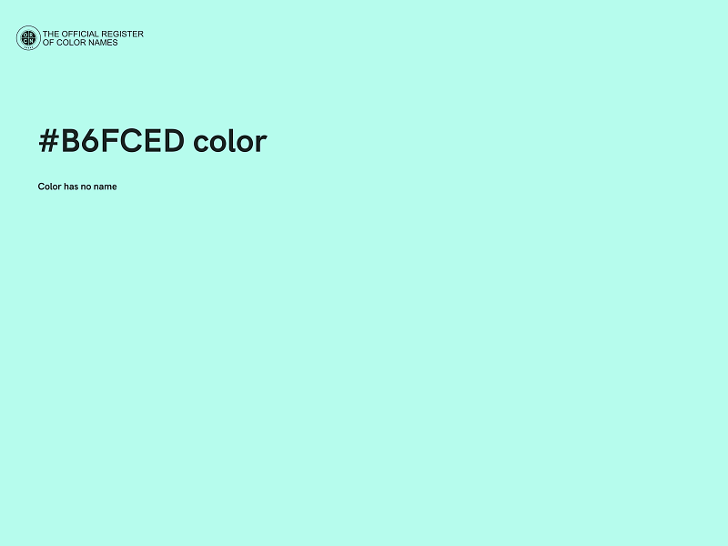 #B6FCED color image