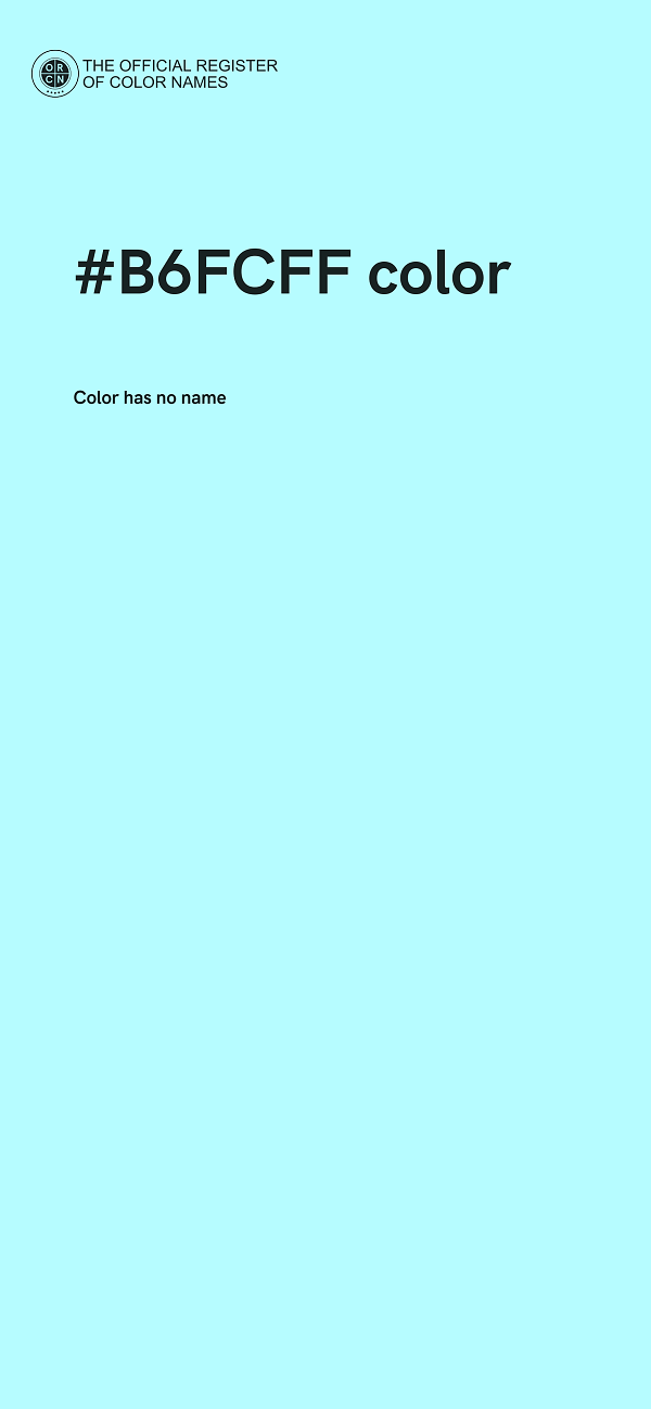 #B6FCFF color image