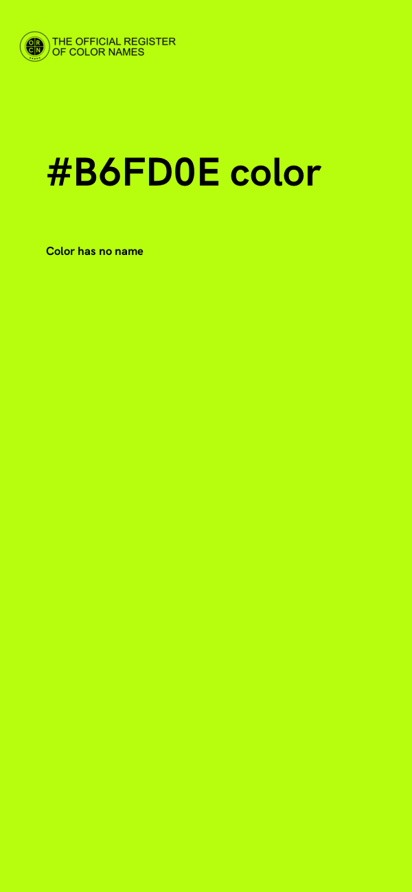 #B6FD0E color image
