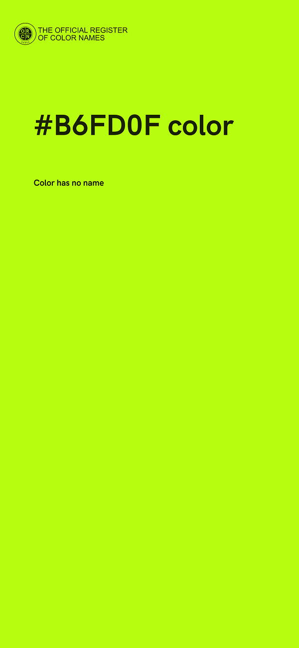 #B6FD0F color image