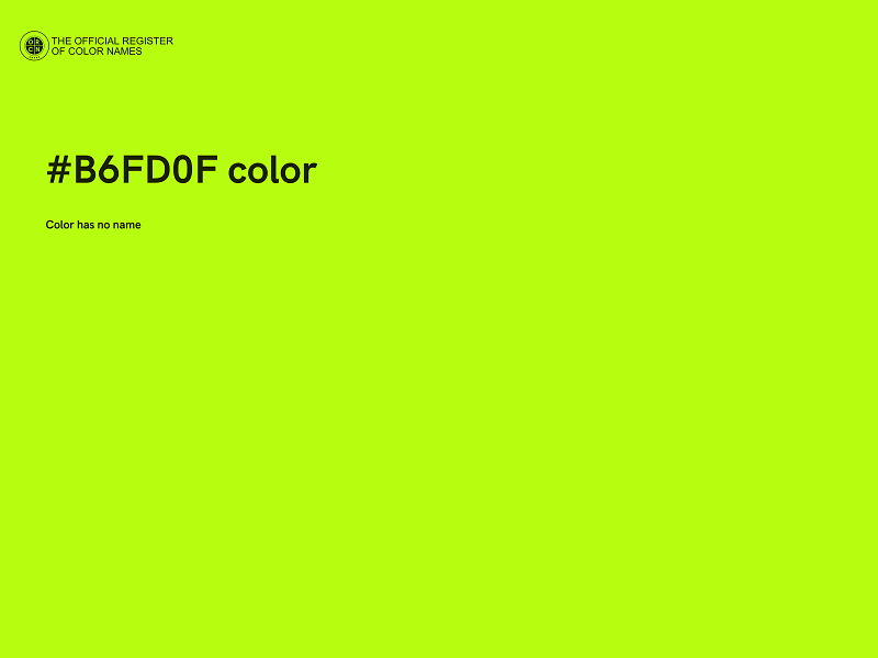 #B6FD0F color image