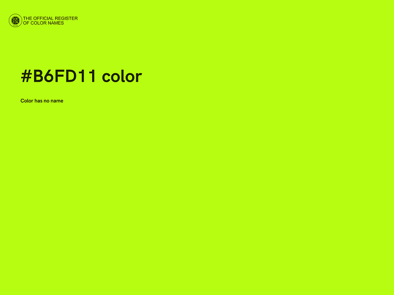 #B6FD11 color image