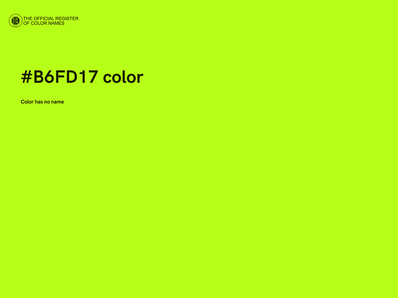 #B6FD17 color image