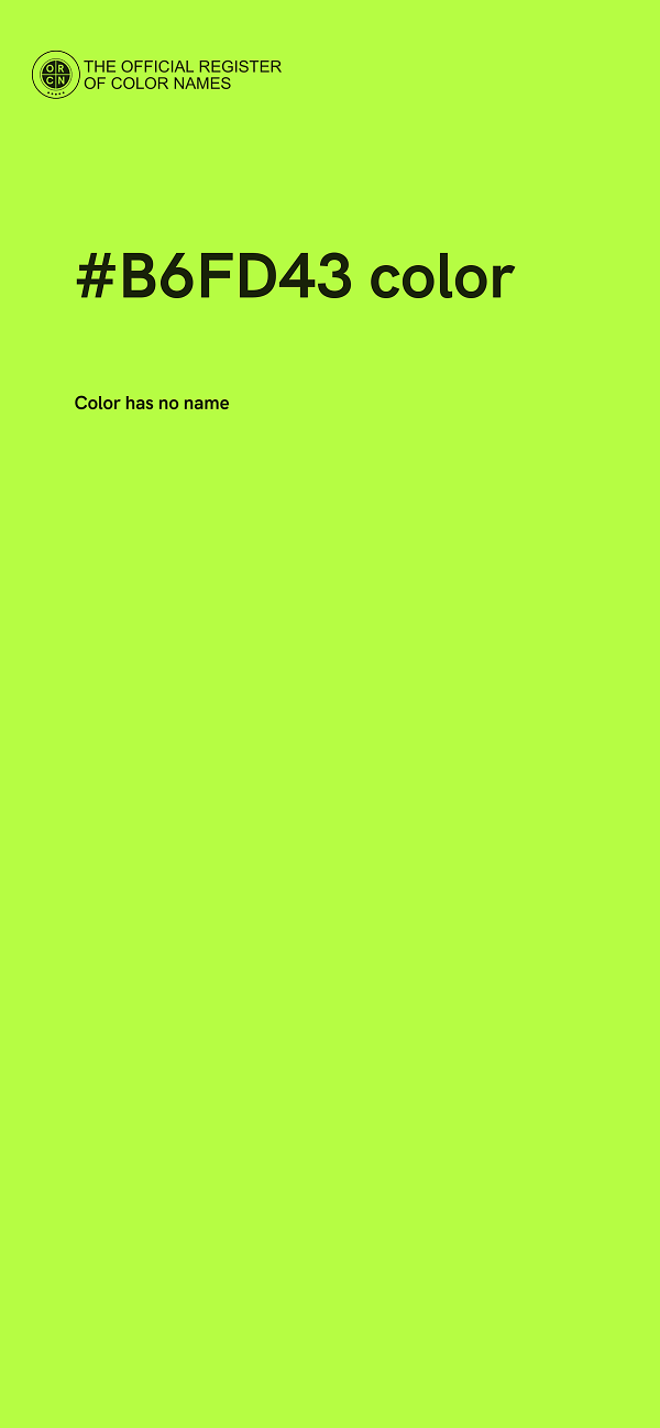 #B6FD43 color image