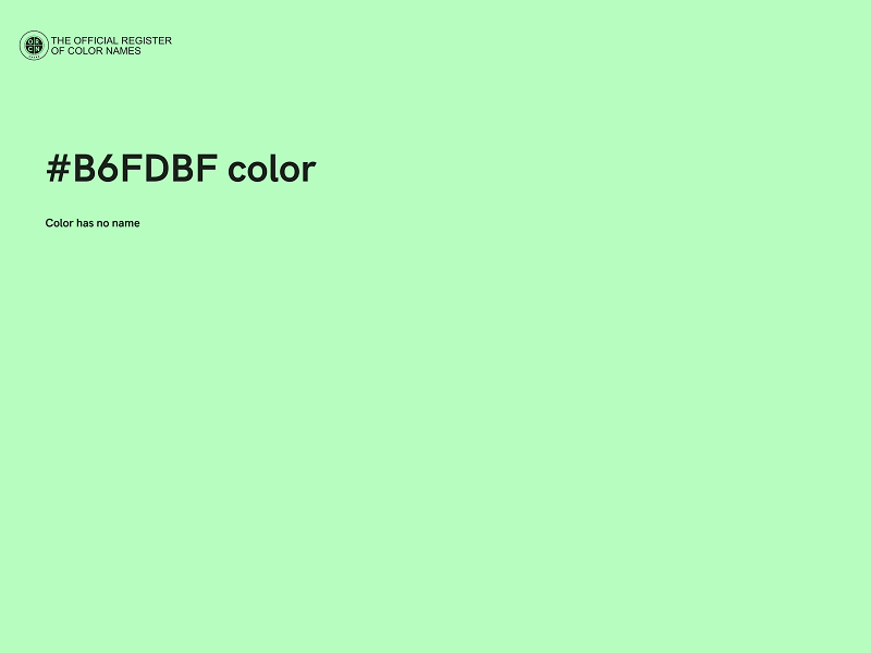 #B6FDBF color image