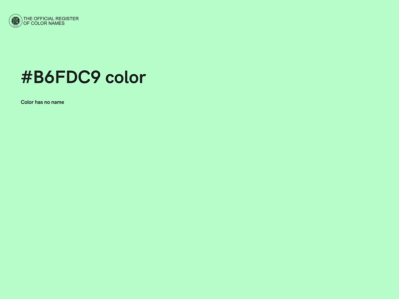 #B6FDC9 color image