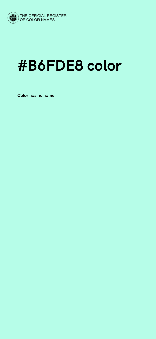 #B6FDE8 color image