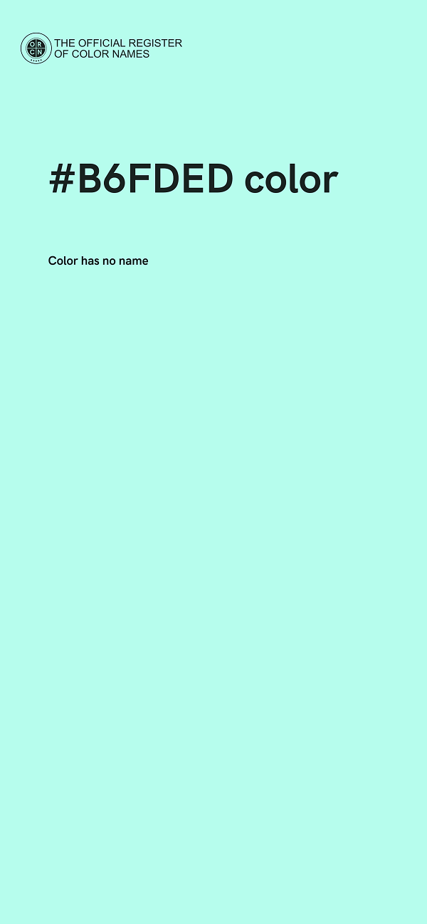 #B6FDED color image