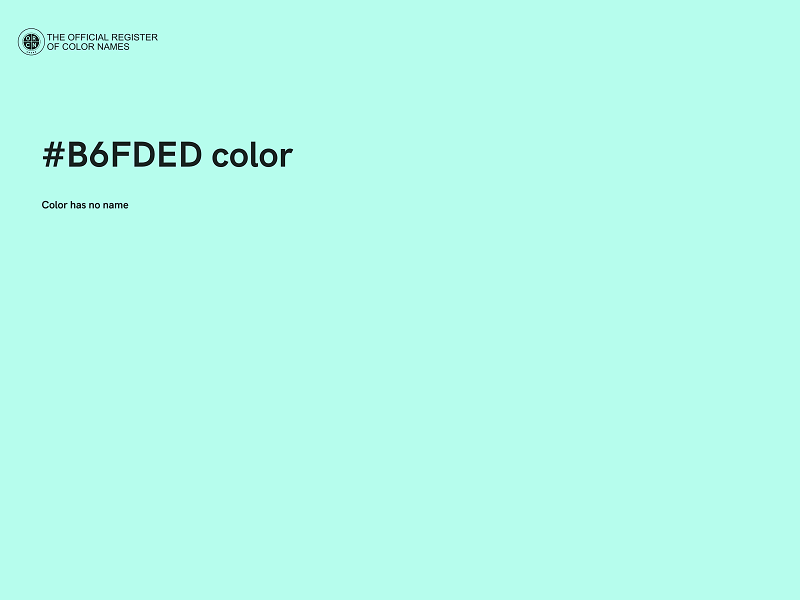 #B6FDED color image