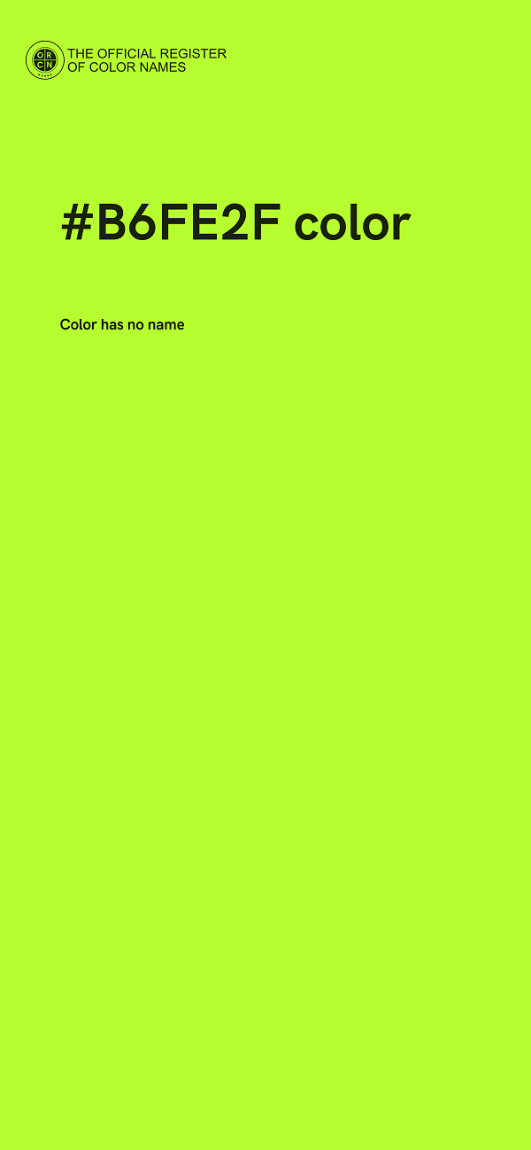 #B6FE2F color image