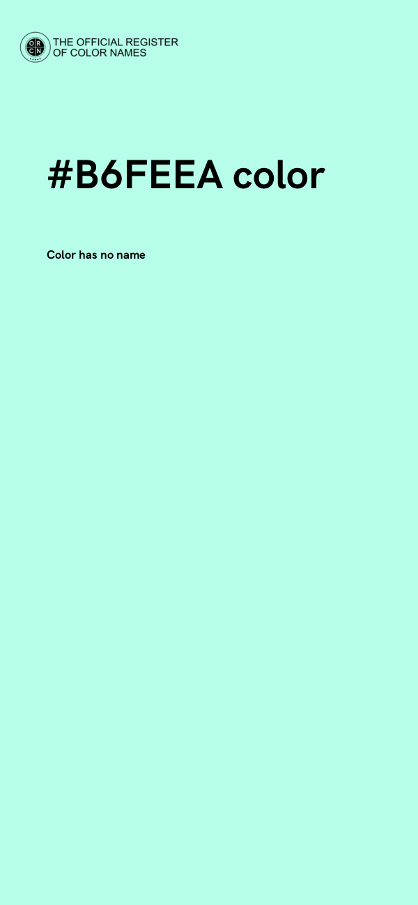 #B6FEEA color image