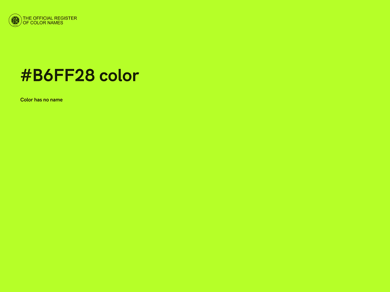 #B6FF28 color image