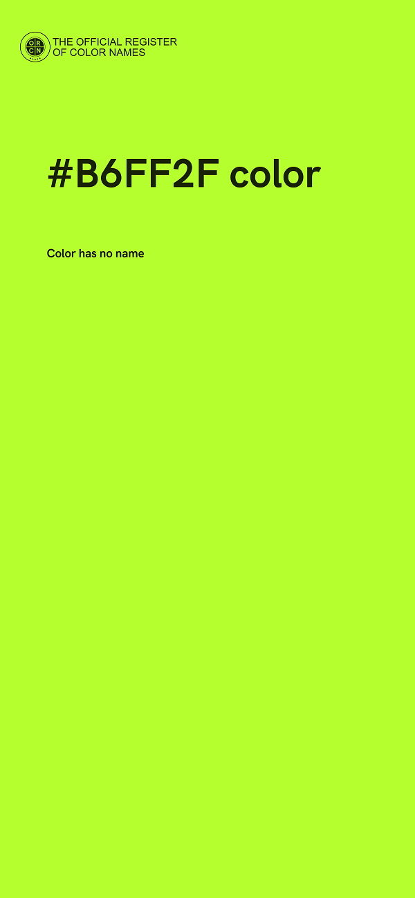 #B6FF2F color image