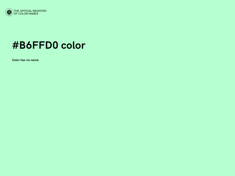 #B6FFD0 color image