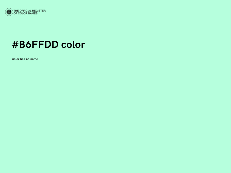 #B6FFDD color image