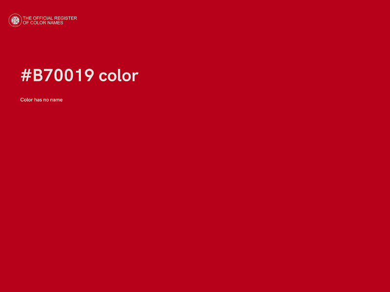 #B70019 color image
