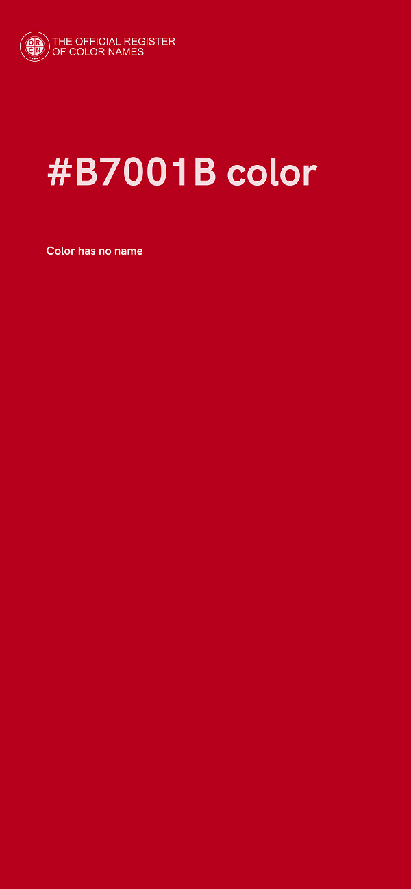 #B7001B color image
