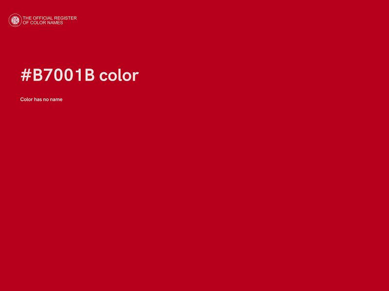 #B7001B color image