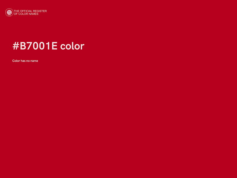 #B7001E color image