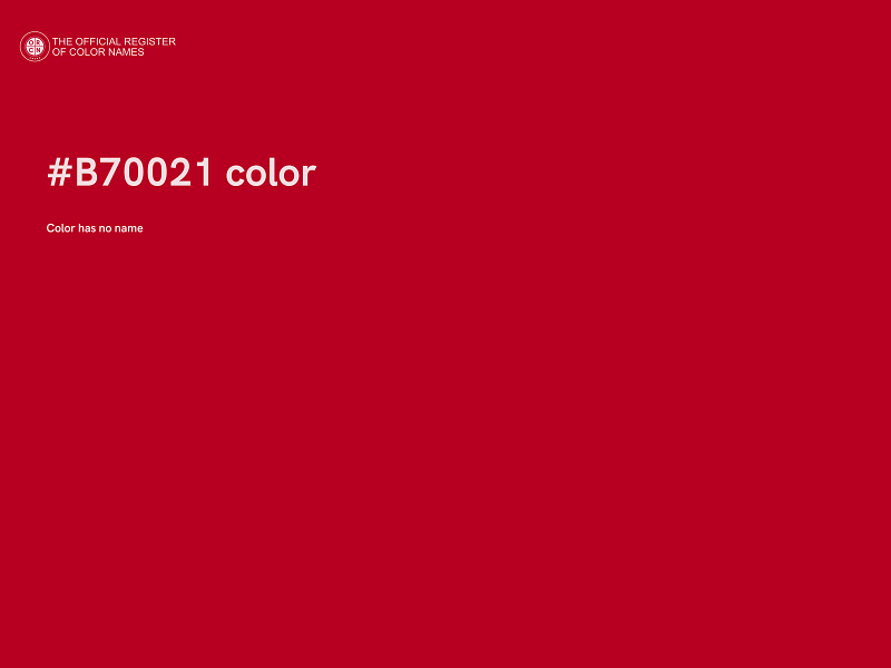 #B70021 color image