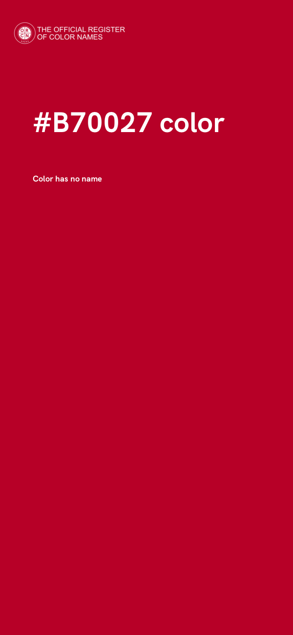 #B70027 color image