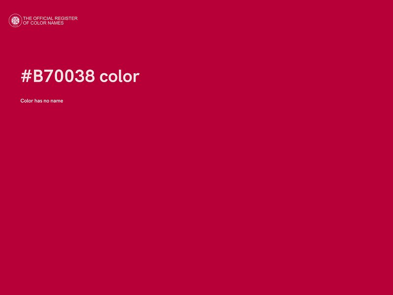 #B70038 color image