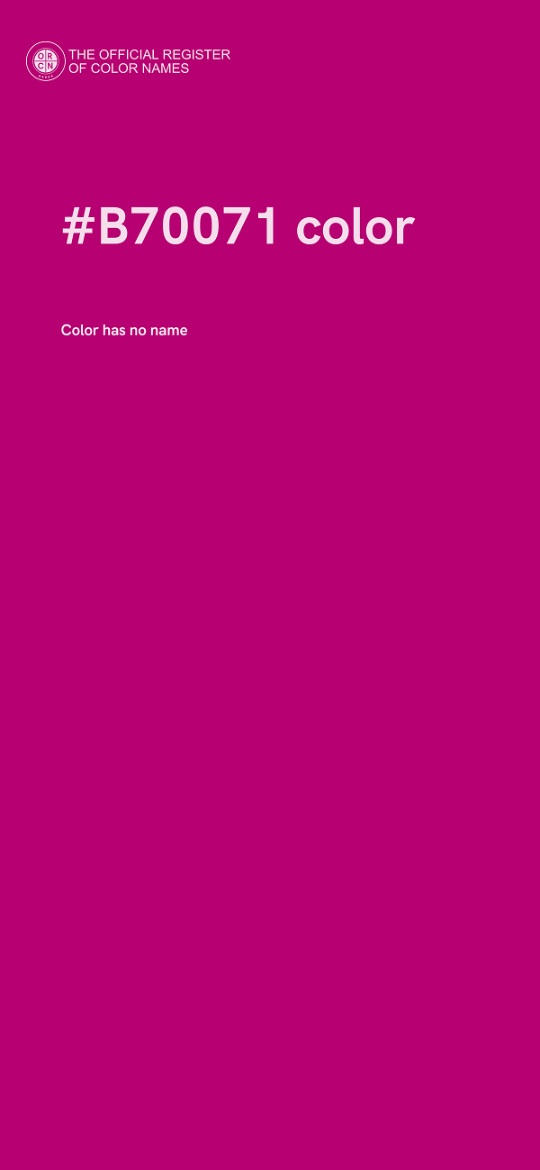 #B70071 color image