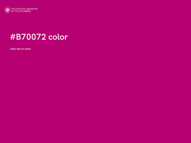 #B70072 color image