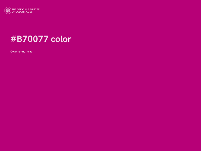 #B70077 color image