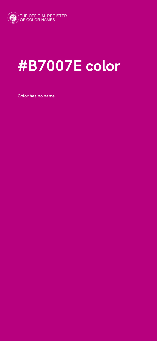 #B7007E color image