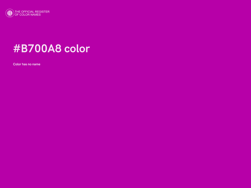 #B700A8 color image