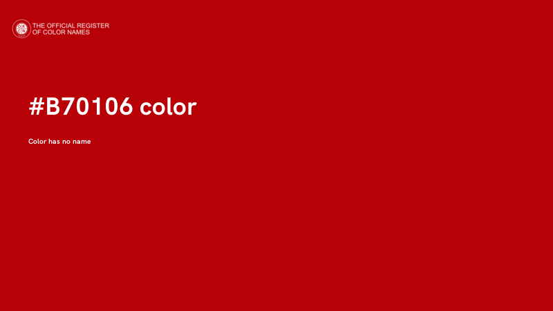 #B70106 color image
