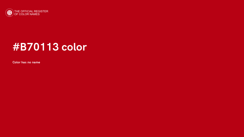 #B70113 color image