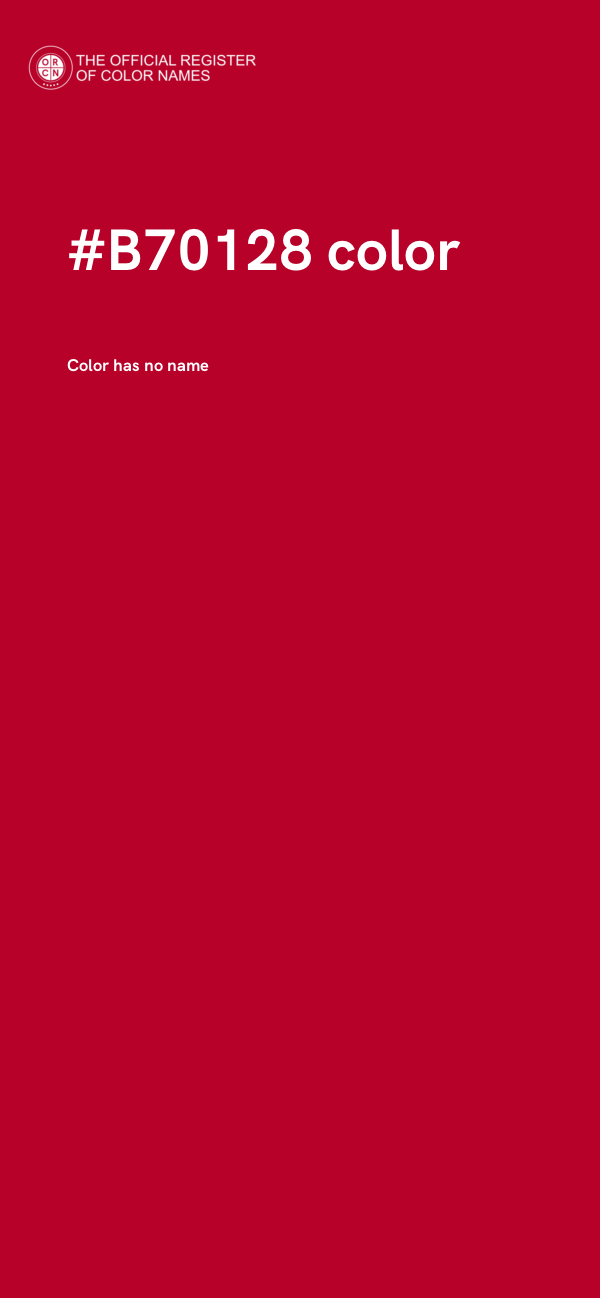 #B70128 color image
