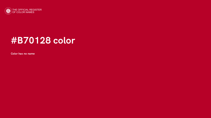 #B70128 color image
