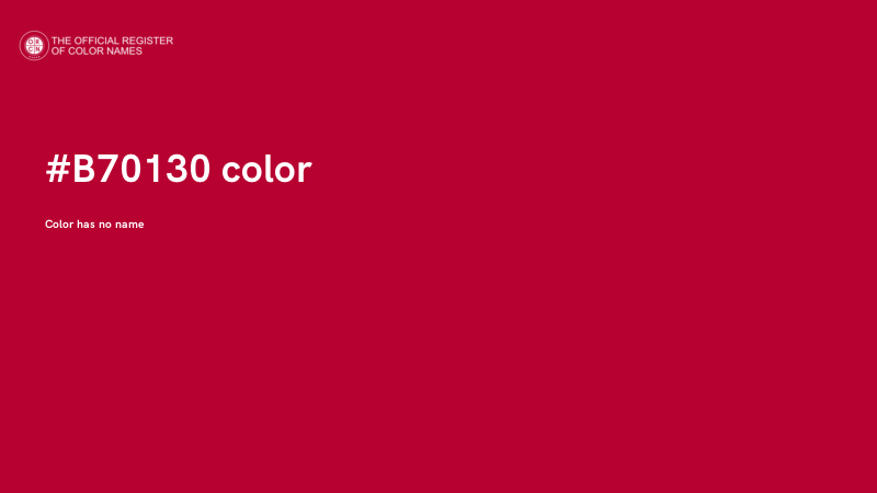 #B70130 color image