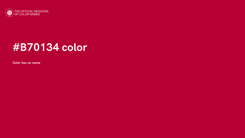 #B70134 color image
