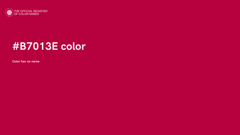 #B7013E color image