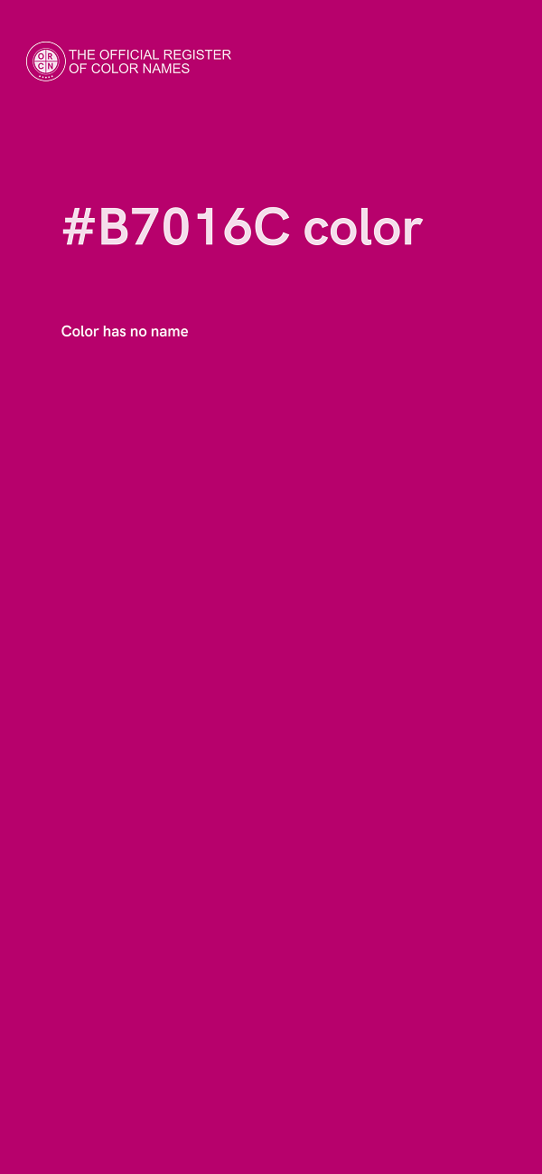 #B7016C color image