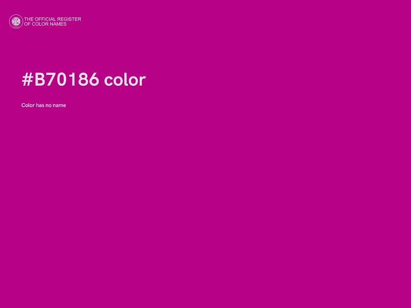 #B70186 color image