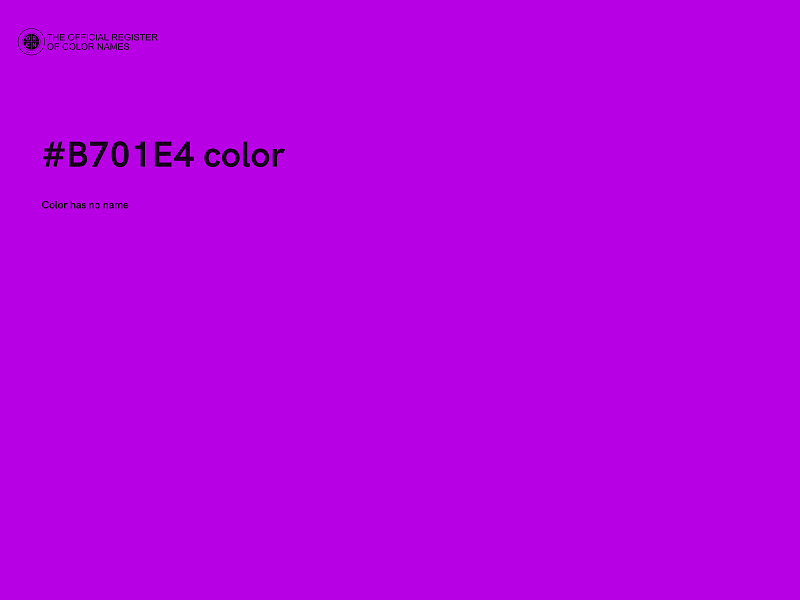 #B701E4 color image