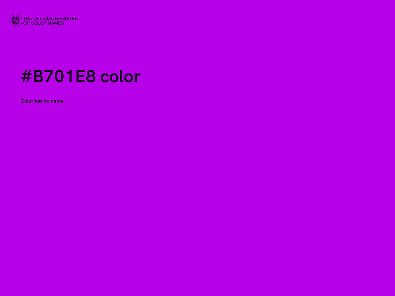 #B701E8 color image