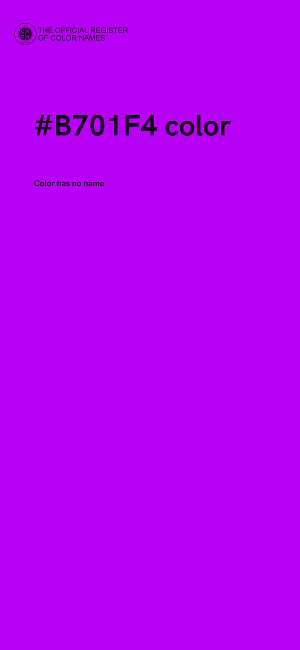 #B701F4 color image