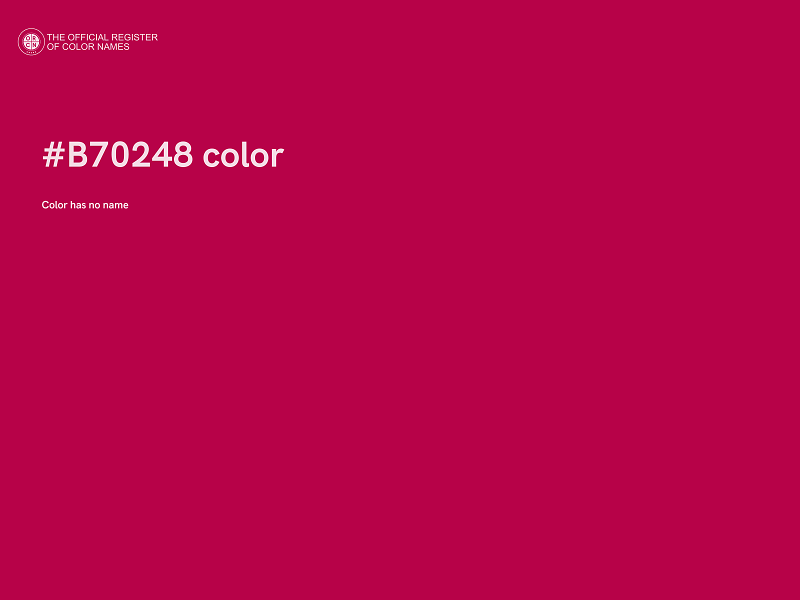 #B70248 color image