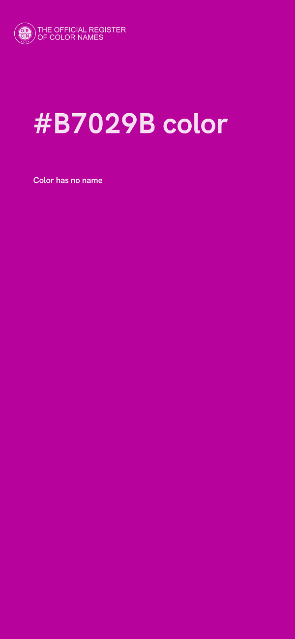 #B7029B color image