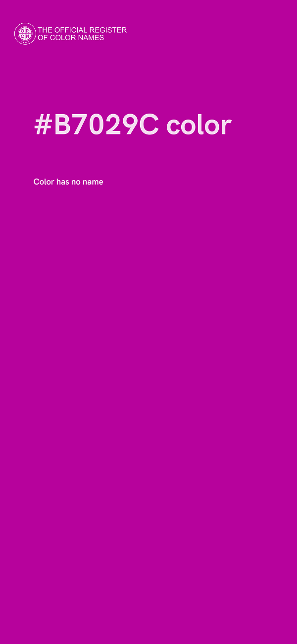 #B7029C color image