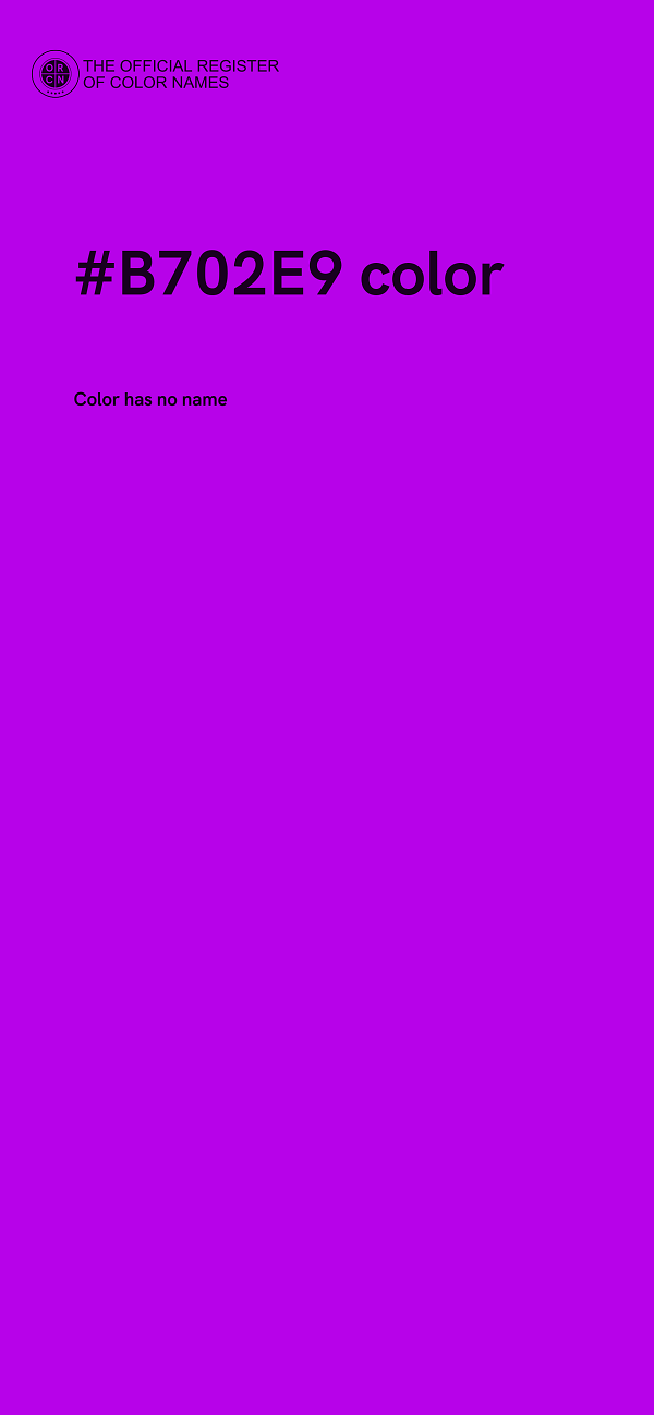 #B702E9 color image